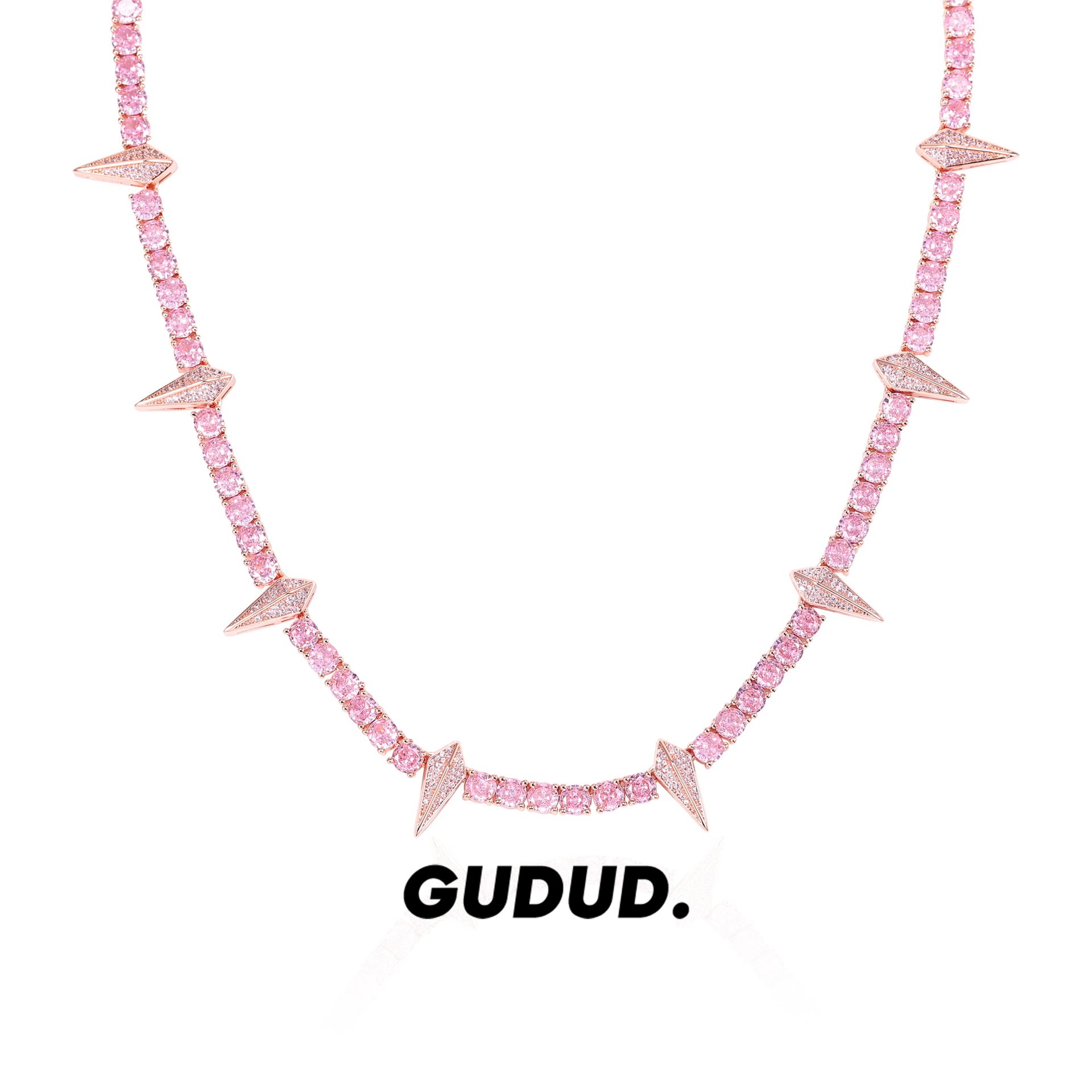 锁骨链黑豹镶满牙齿吊坠男潮高级欧美嘻哈项链 原价327元 现价118元