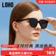 LOHO新款2024墨镜女显高级感小框太阳眼镜圆框时尚百搭瘦脸男女款