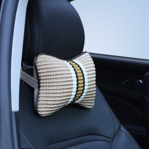 汽车载头枕儿童安全护颈枕车上一对枕头车用座椅睡觉靠枕腰靠套装