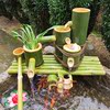 竹子流水器石槽鱼缸鱼盆过滤器 水景喷泉风水轮水车摆件加湿增氧 竹子流水器石槽鱼缸鱼盆过滤器 水景喷泉风水轮水车摆件加湿增氧