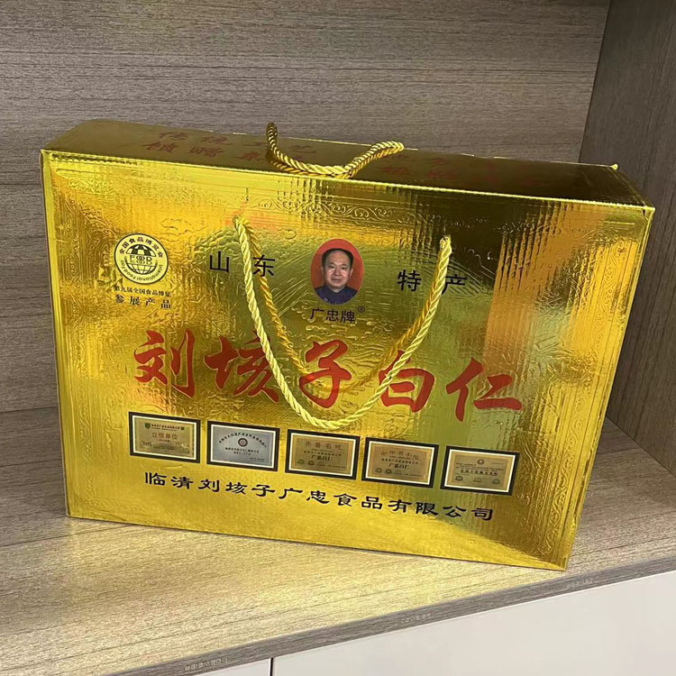 刘垓子白仁烫金礼盒临清特产炸熟花生仁  260g/袋*6