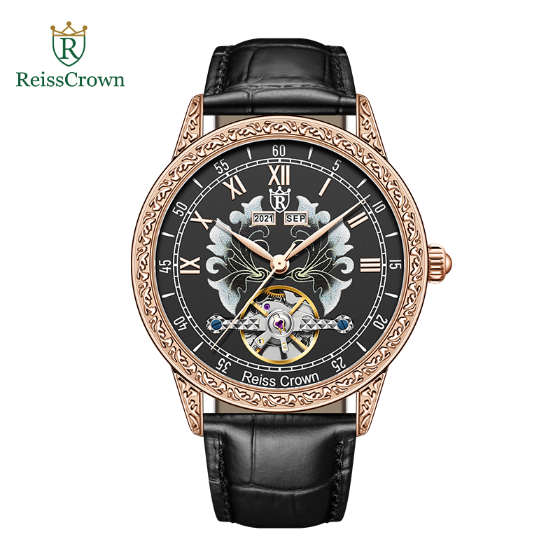 reisscrown瑞斯皇冠【黑金游艇】42男士机械表腕表