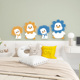 可爱鸭子卧室床头装饰品公主房创意卡通贴画儿童房布置3d立体墙贴