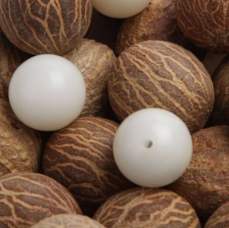 推荐菩提根原籽高密白玉菩提原果抛光
