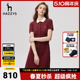Hazzys哈吉斯新款夏季女士气质polo连衣裙显瘦韩版专柜流行裙子女