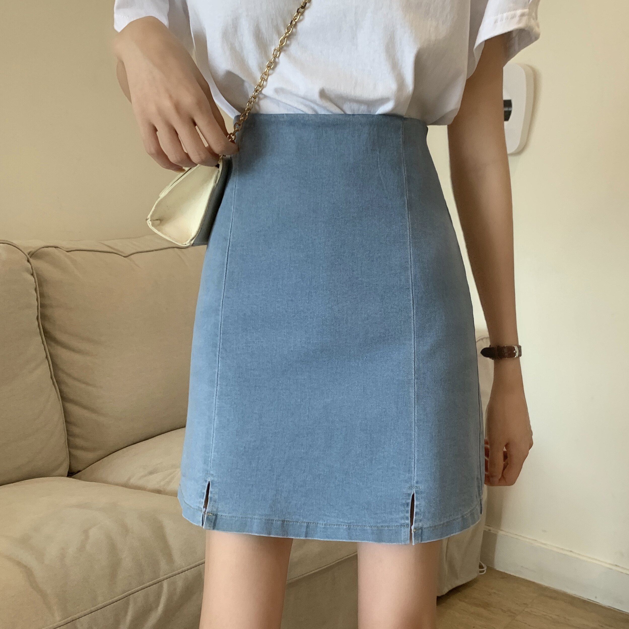 牛仔裙包裙半身裙