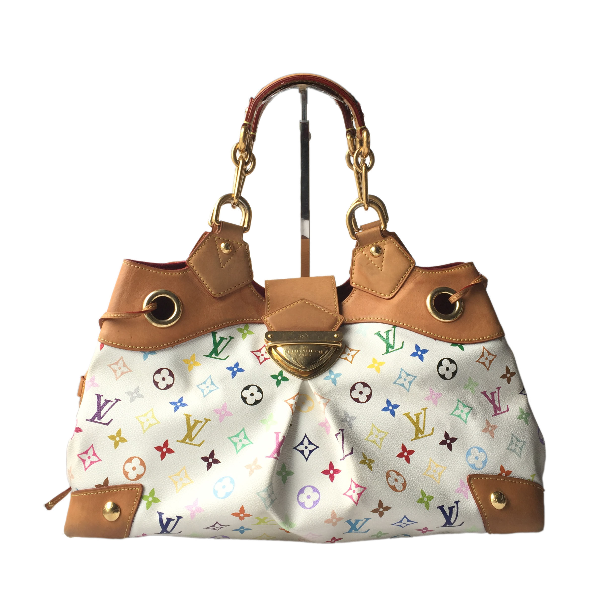 【9.0新】 lv 白三彩乌拉苏单肩手提包