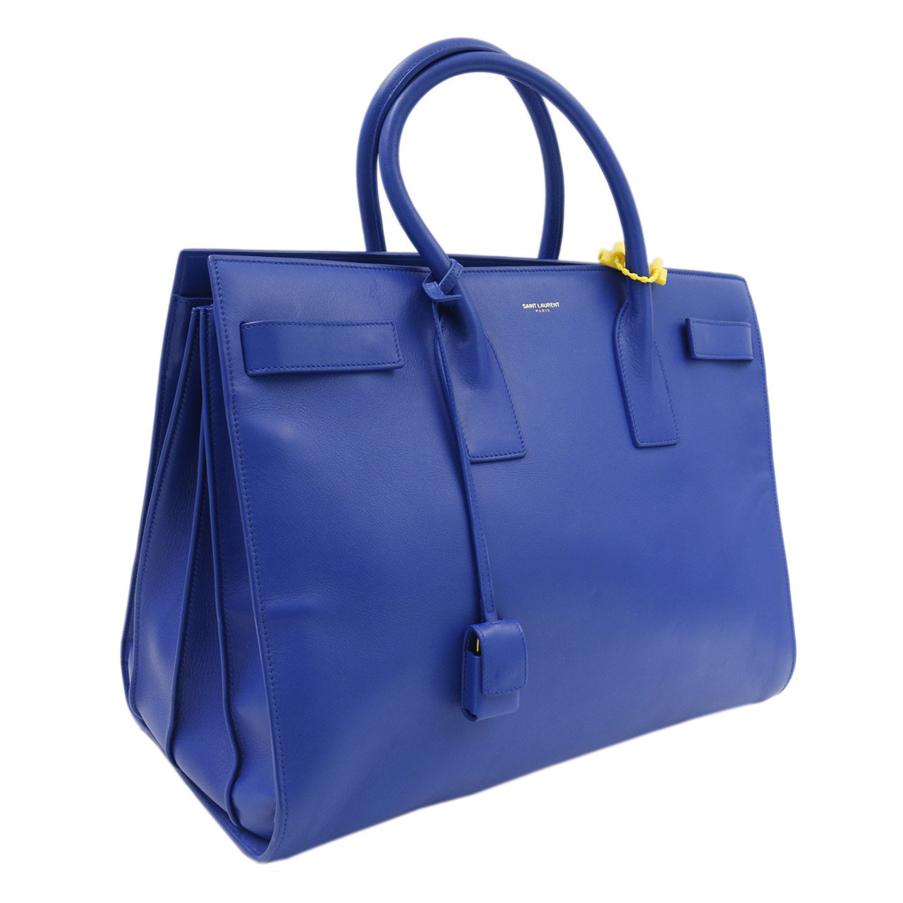 [9.0新]圣罗兰ysl女士手提包蓝色羊皮侧风琴包