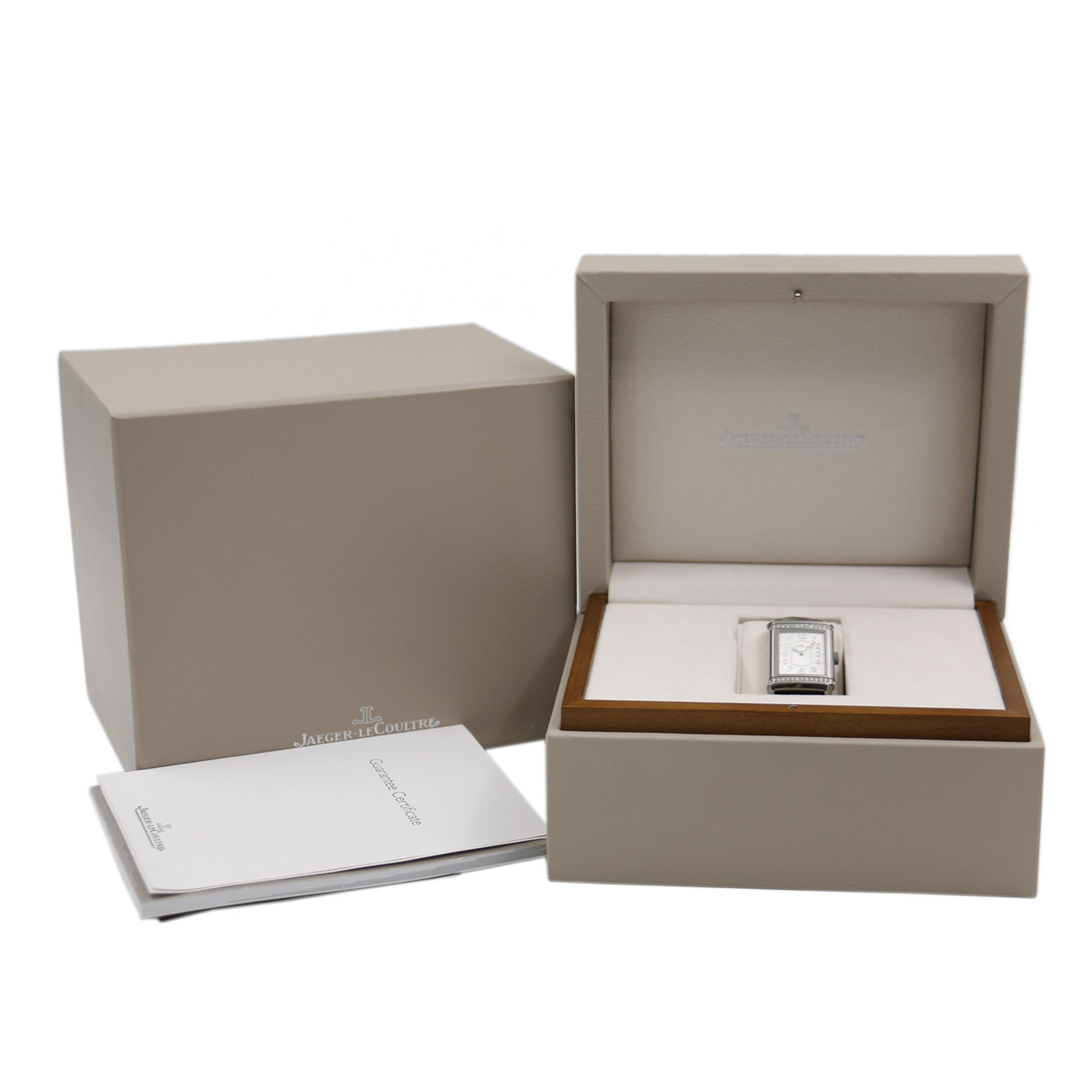 [9.5新]积家女士手动机械手表镀铑数字翻转系列腕表