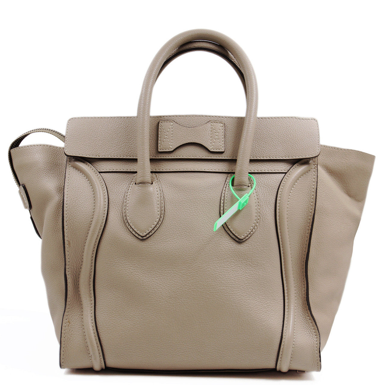 90新〕celine 瑟琳娜 micro笑脸包 大象灰 女士手提包