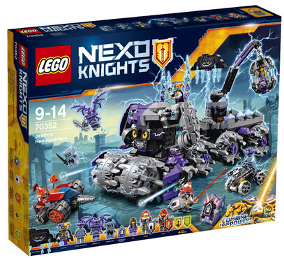 2017新款乐高lego 70352 未来骑士团 小丑的雷电巨石战车基地