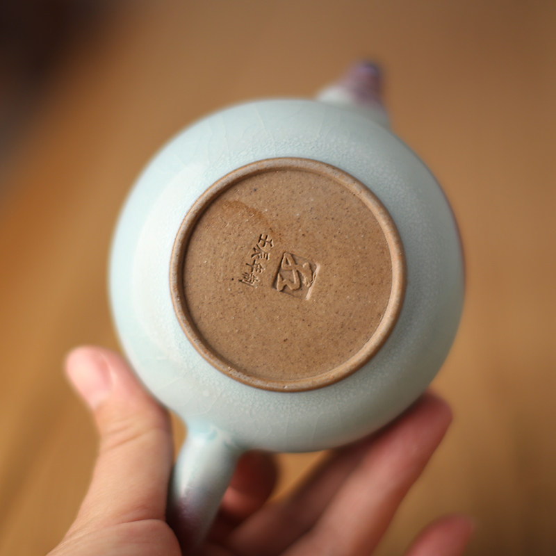 器世界 国大师孔相卿 孔家钧窑钧瓷茶具茶壶 手工拉坯 贵妃醉釉