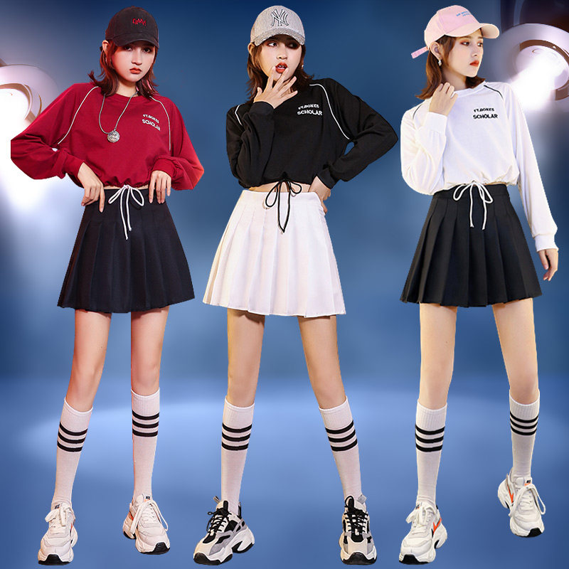 女团啦啦操演出服成人啦啦队服装爵士舞舞蹈套装韩版拉拉队表演服