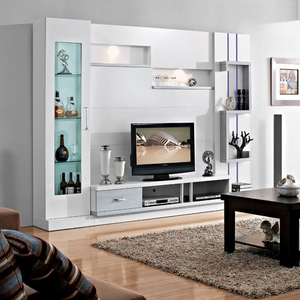 组合电视柜背景墙烤漆图片