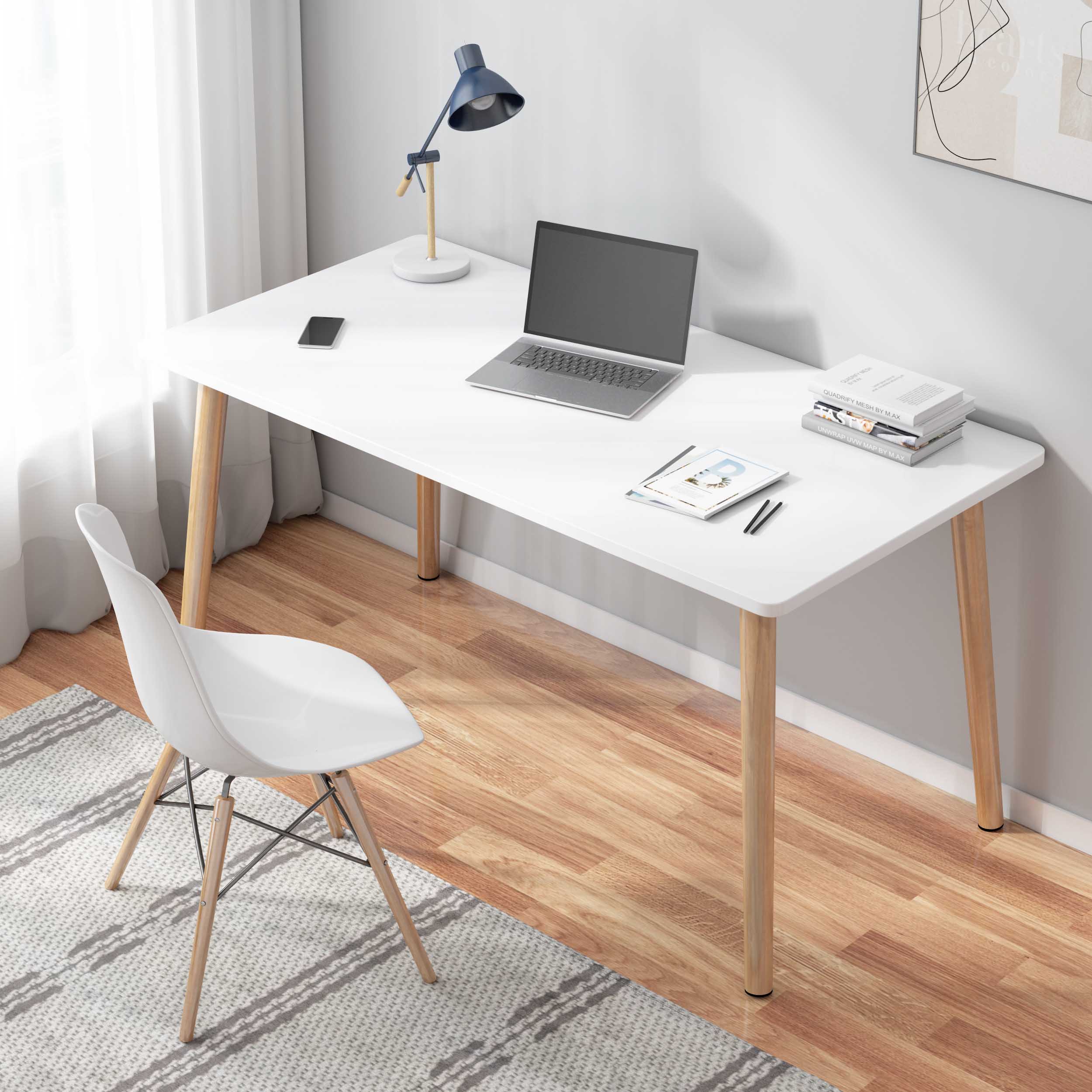 书桌简约女生卧室电脑桌家用简易学习桌出租房小型寝室写字台桌子