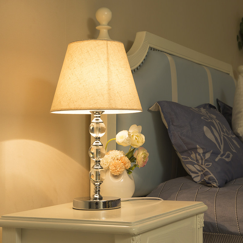 台灯卧室床头简欧