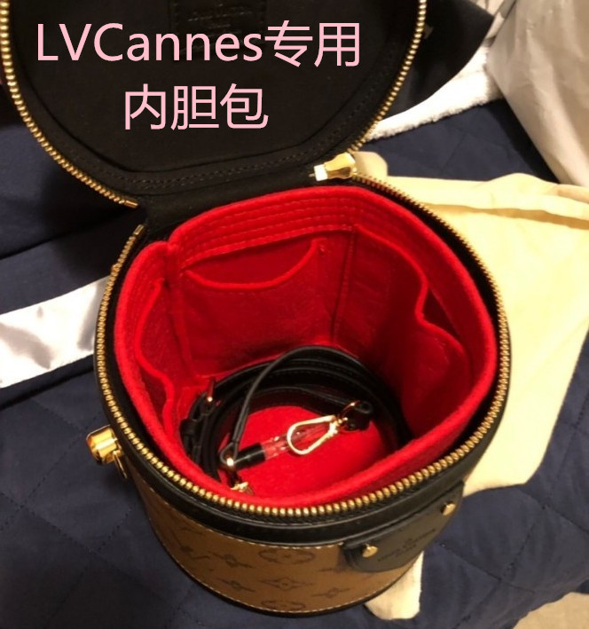 适用于LV Cannes手袋发财桶内胆包包中包内衬收纳包化妆包撑超轻