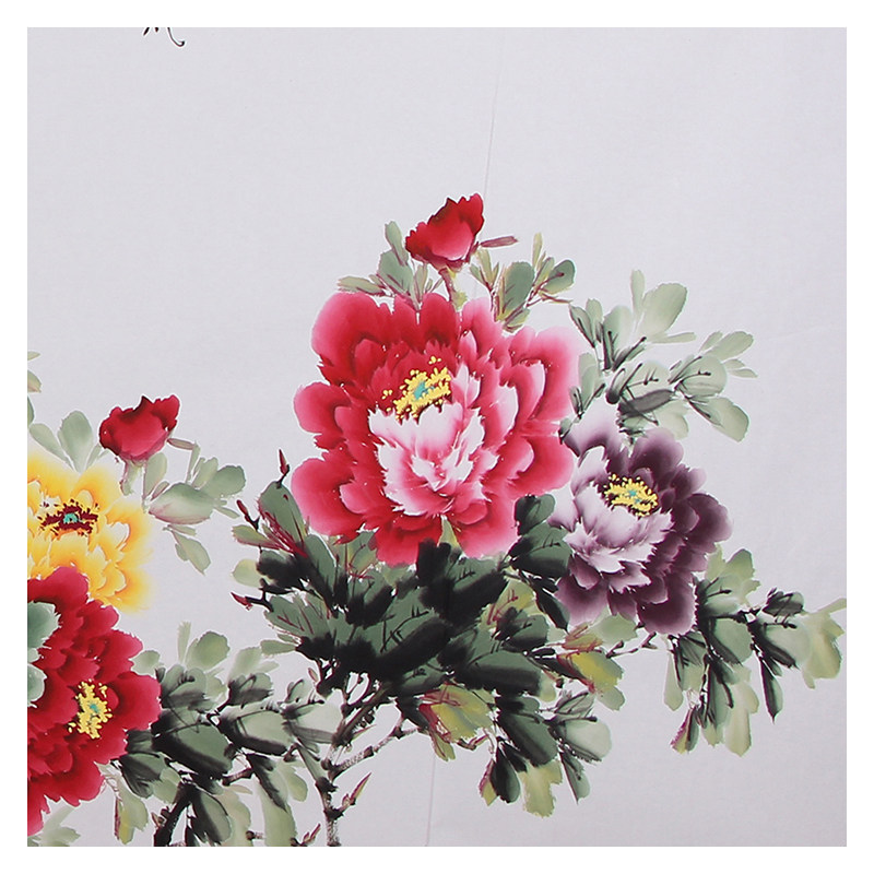 张浪伯《富贵吉祥》专业牡丹画家