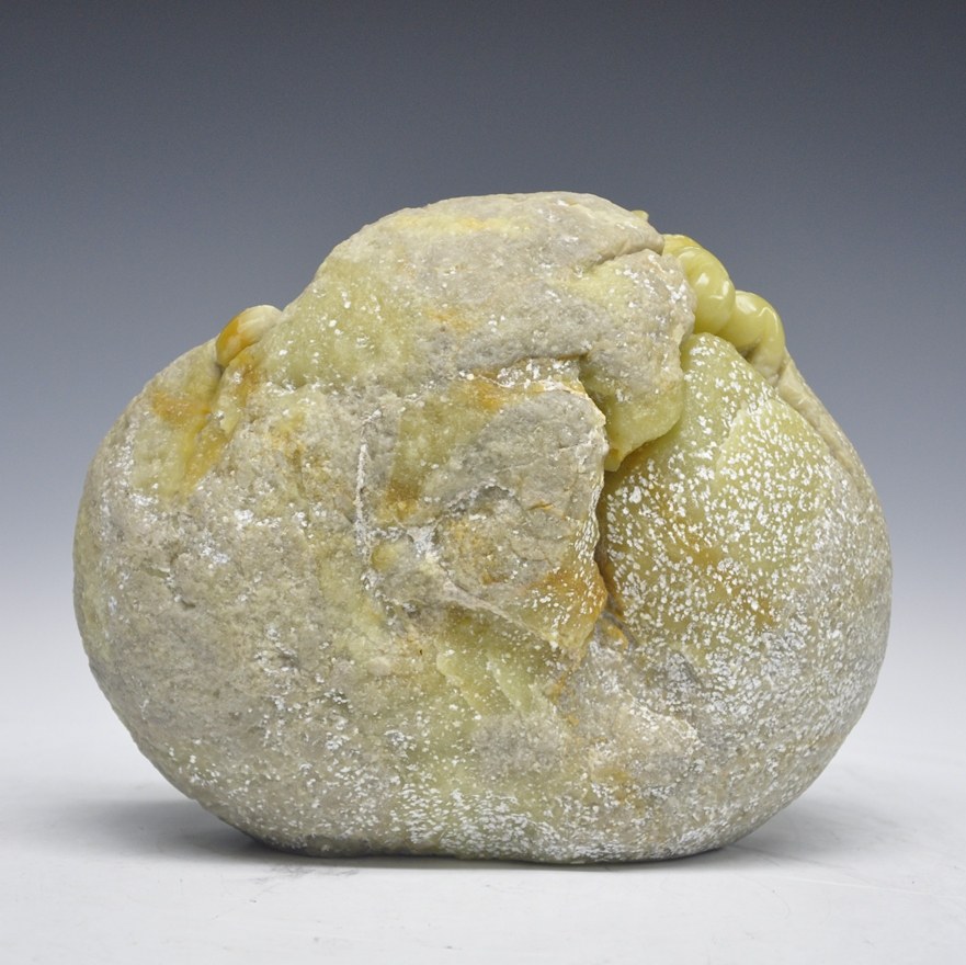 青田石雕摆件 金玉冻 豆芽《蒸蒸日上》 精品收藏