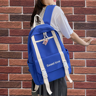 书包女大学生小众设计感休闲14寸电脑背包韩版高中生高级感双肩包