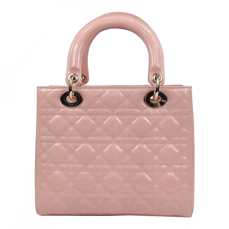 【9.9新】 dior迪奥 樱花粉 女士高贵典雅戴妃包