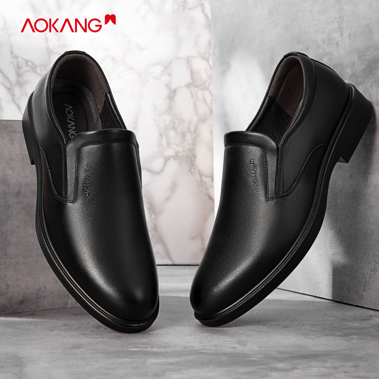 特价男士皮鞋奥康正品新款 一脚蹬