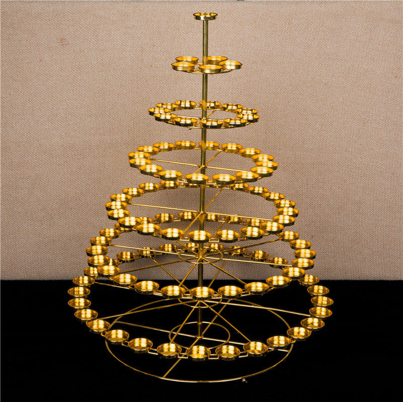 酥油灯座万字双排49盏莲花酥油灯灯架佛前灯供佛灯烛台家用长明灯