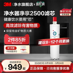 3M净水滤芯器直饮家用自来水过滤器净水机dws2500-cn原装滤芯配件