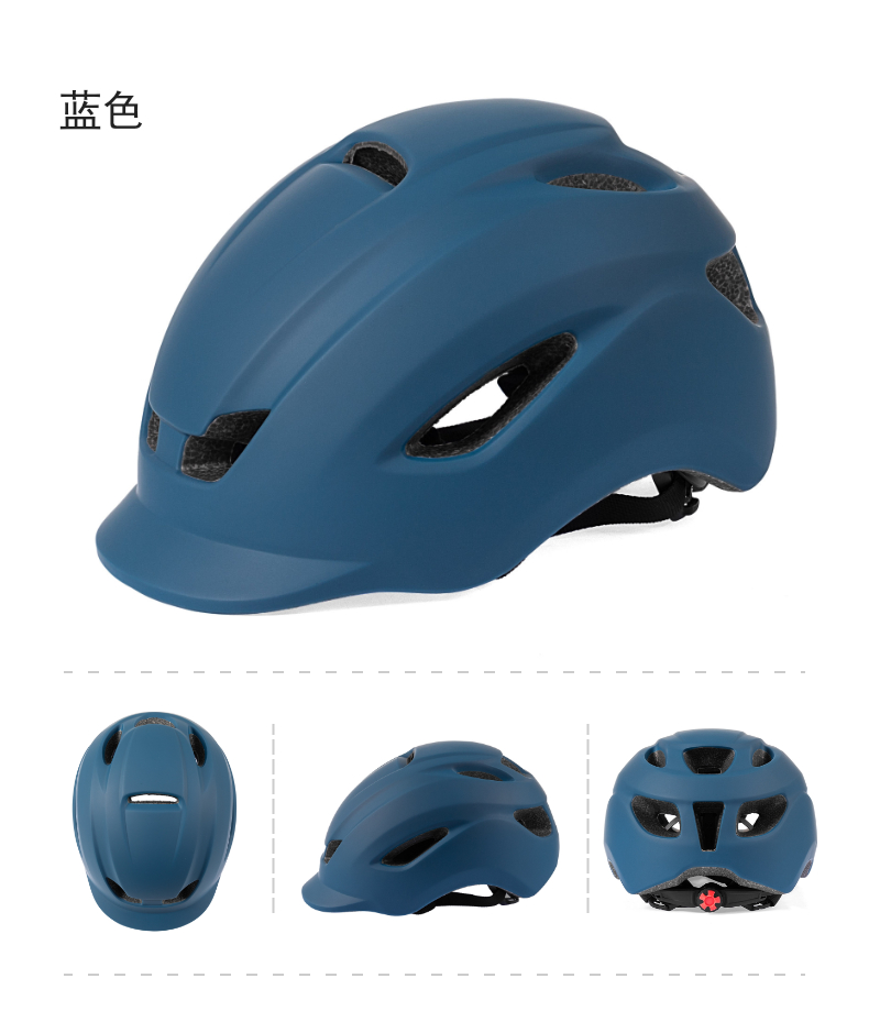 BATFOX休闲城市道路通勤安全自行车头盔男女通用一体成型