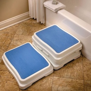 浴室防滑踏梯鱼缸可叠放脚踏台阶半步凳 老人孕妇儿童浴室垫脚凳