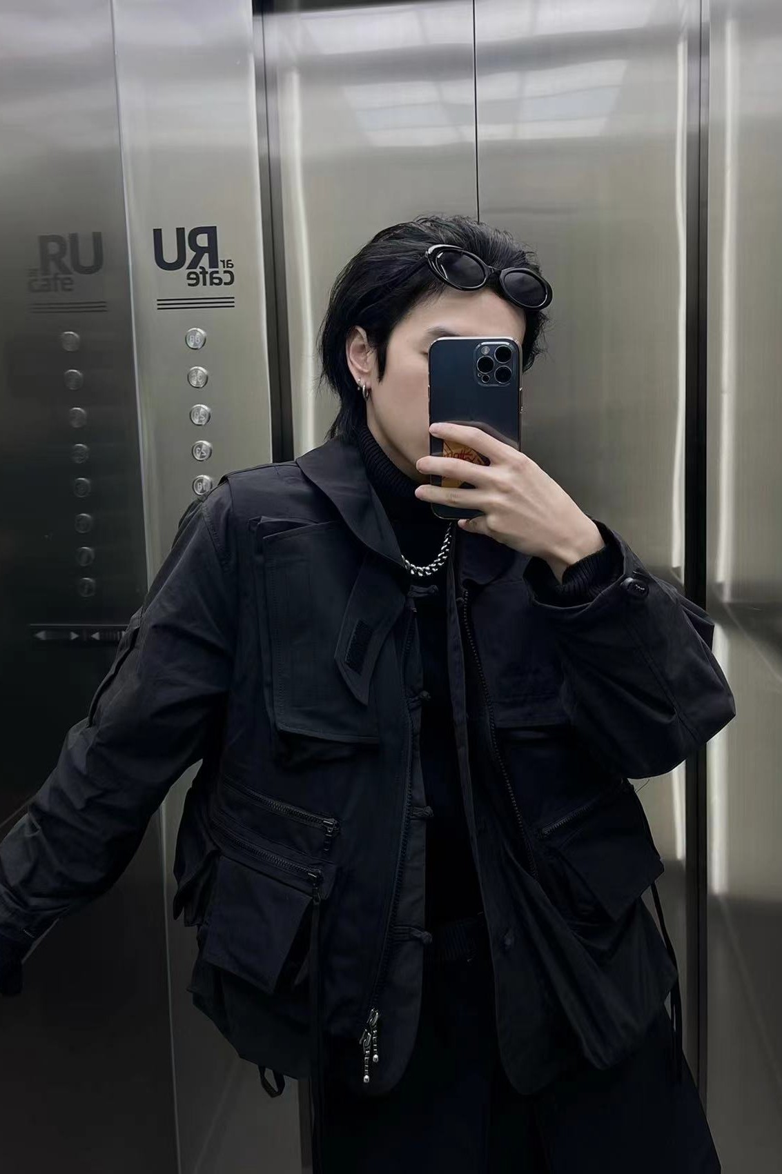 innocenceinnocence原创自主机能马甲多口袋飘带外套战术短款纯色背心