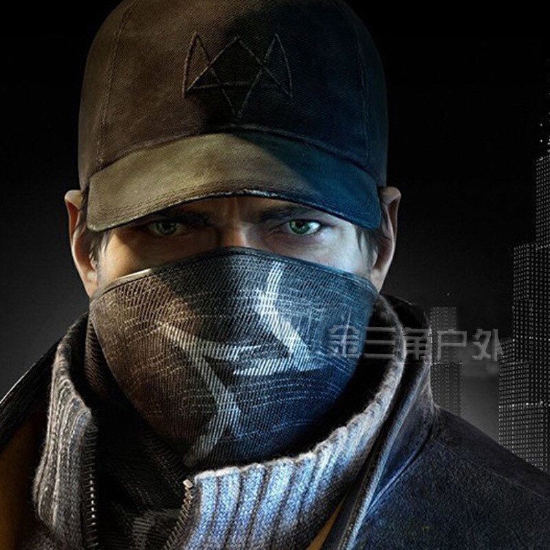 看门狗棒球帽 面罩 面巾 watch dogs cos狗哥鸭舌帽 aiden帽子