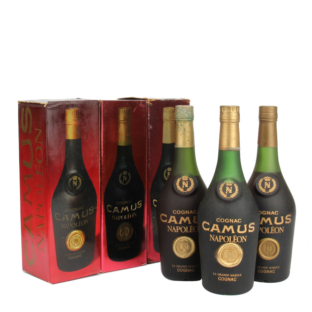 80年代卡慕拿破仑干邑 40度700ml*3瓶老洋酒拍卖