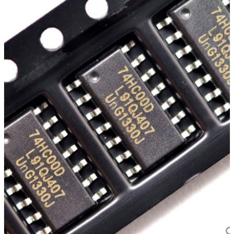 74hc00sop-14贴片14脚四路输入与非门芯片74hc00d集成电路(ic)