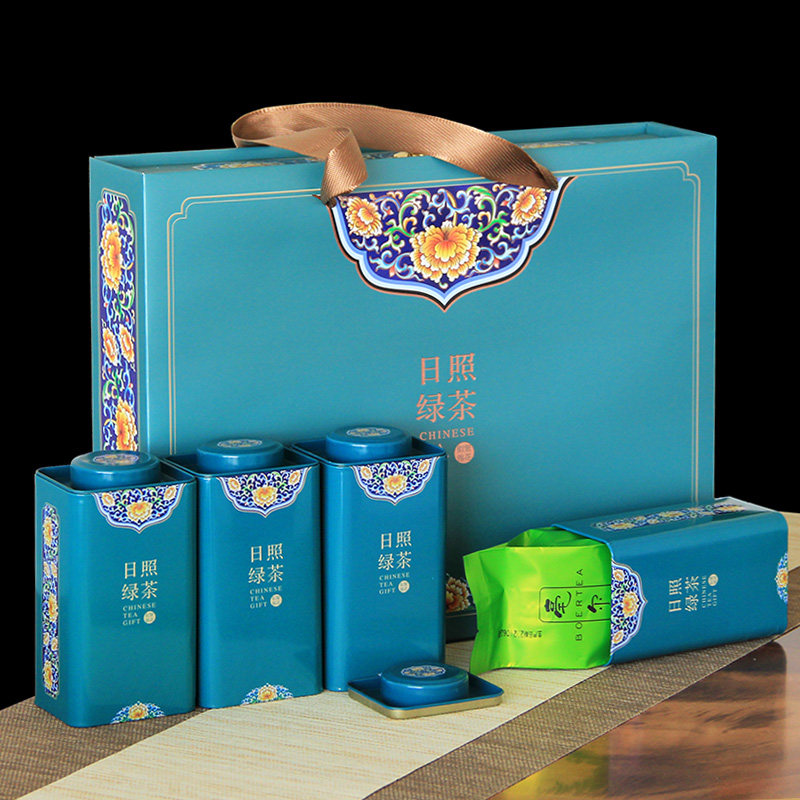 日照毫尔绿茶礼盒装茶叶2021新茶袋装浓香型山东炒青云雾250g包邮