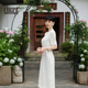 2025夏季新款时尚气质高级感显瘦优雅高端中长款连衣裙子女装