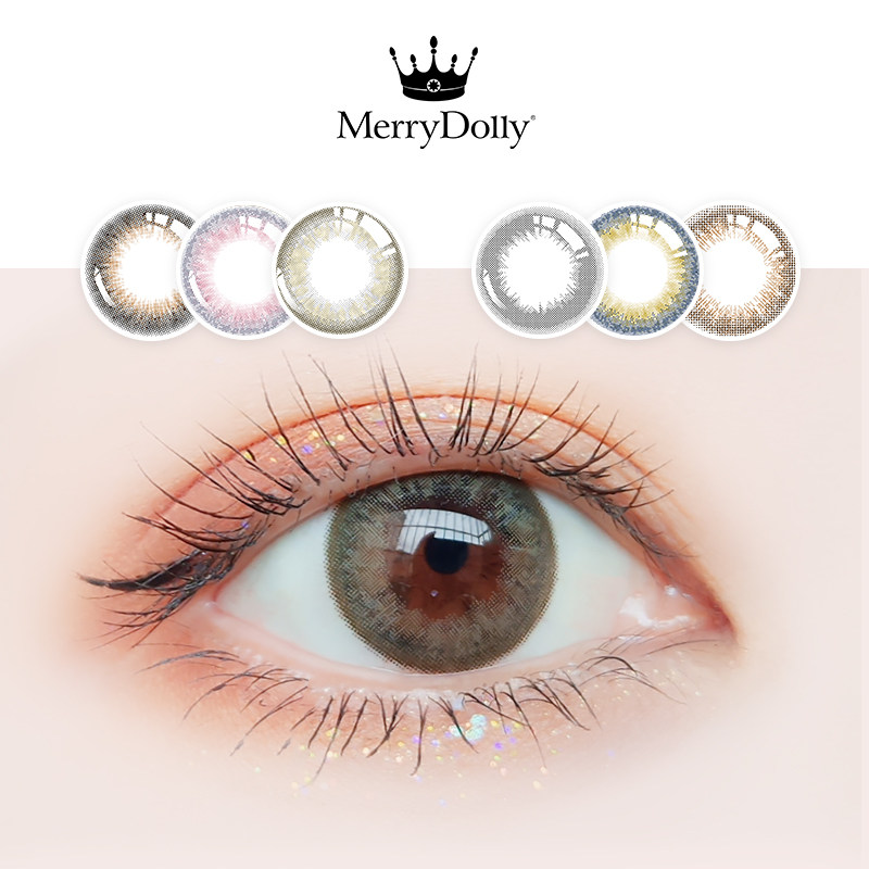 merrydolly日抛美瞳女30片自然玻尿酸保湿官网正品彩色隐形眼镜qr