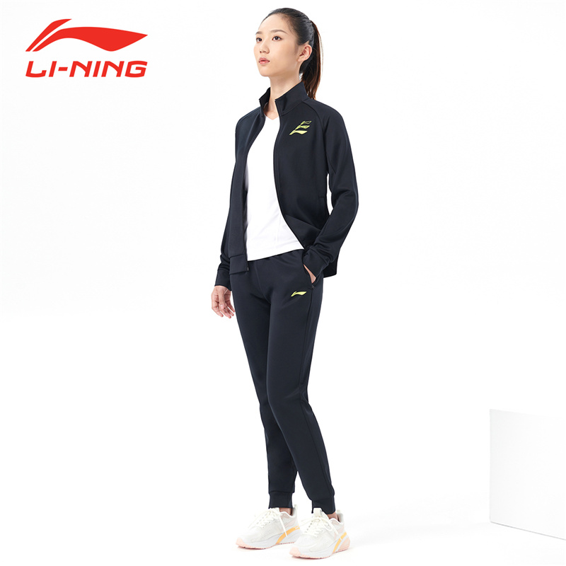 李宁运动服套装女2022春秋新款跑步休闲两件套运动服宽松韩版学生