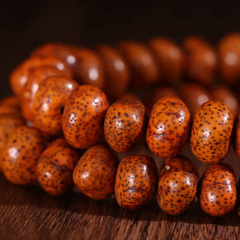 121.72g 元宝菩提念珠手串 色浆温润 辟邪护身 佛法加持30