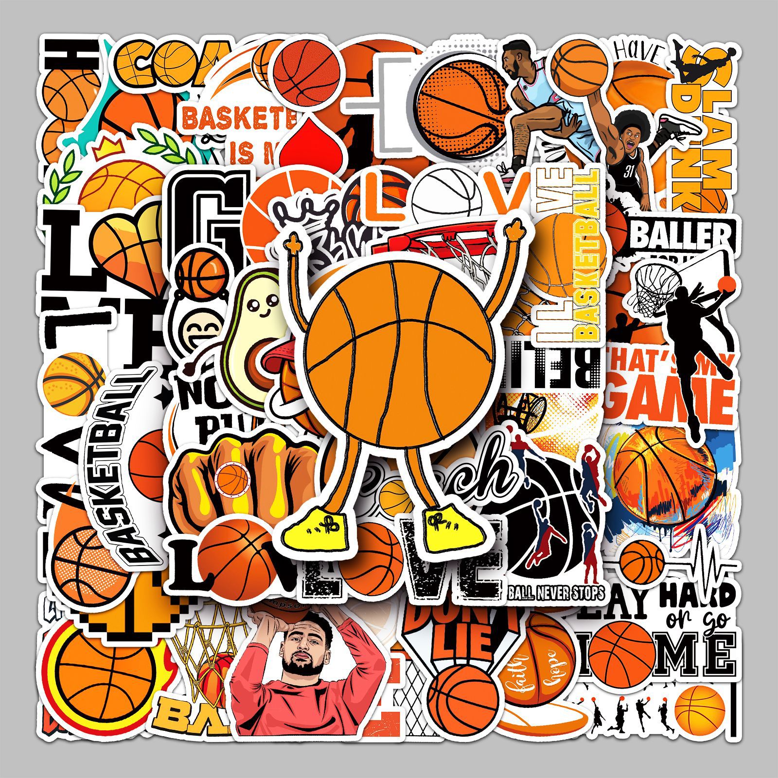儿童运动系列主题生日派对装饰布置品DIY 贴纸篮球足球乒乓球贴纸