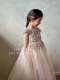 Ja专柜品牌2024春夏款女童公主裙高级香槟色钢琴演出服儿童节礼服