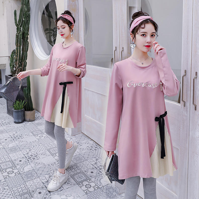 maternity dress Autumn suit 2019 new pattern fashion Korean Edition Easy jacket Autumn pregnant woman Frock Chao Main the Maternity/Maternal supplies/Nutrition , Maternity , Dress category - from Buy2taobao.com to provide professional Taobao agent buy service