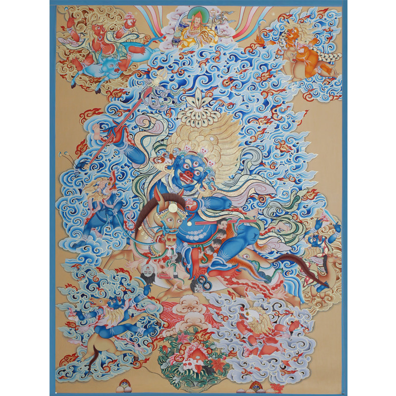 净土结庐 藏传佛教唐卡手工彩绘 班丹拉姆 1026444