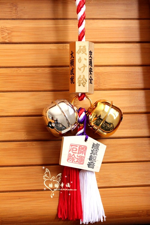 行车安全日本浅草寺铃铛御守车挂车内饰品后视镜挂饰招财挂件装饰