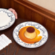 法式复古花纹陶瓷盘子商用蛋糕盘中古风家用早餐盘水果甜品西餐盘