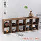 Tea set lưu trữ hiển thị rack tea cup rack pot đốt cháy paulownia nhỏ đa borg trang trí tủ trưng bày đơn giản gỗ rắn - Trà sứ