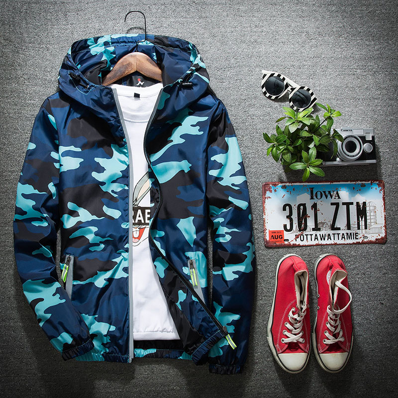 春秋薄款男装夹克初中学生休闲外套运动上衣女青少年情侣迷彩风衣|msdalam kategori Pakaian Lelaki, jaket - dari Buy2taobao.com untuk memberikan perkhidmatan ejen Taobao profesional membeli