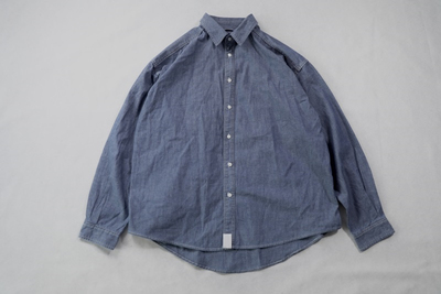 【屎娃牛铺】竹节棉牛仔衬衣 万针刺绣小鱼 QN1953