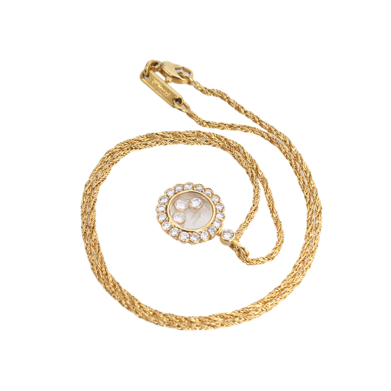 [9.5新]萧邦chopard女士快乐钻750黄金项链70408013