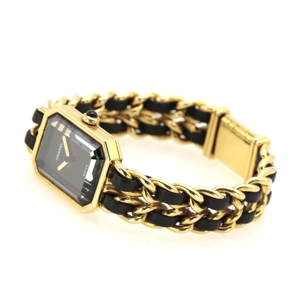 【9新】新香奈儿黑金链条女士手表m号